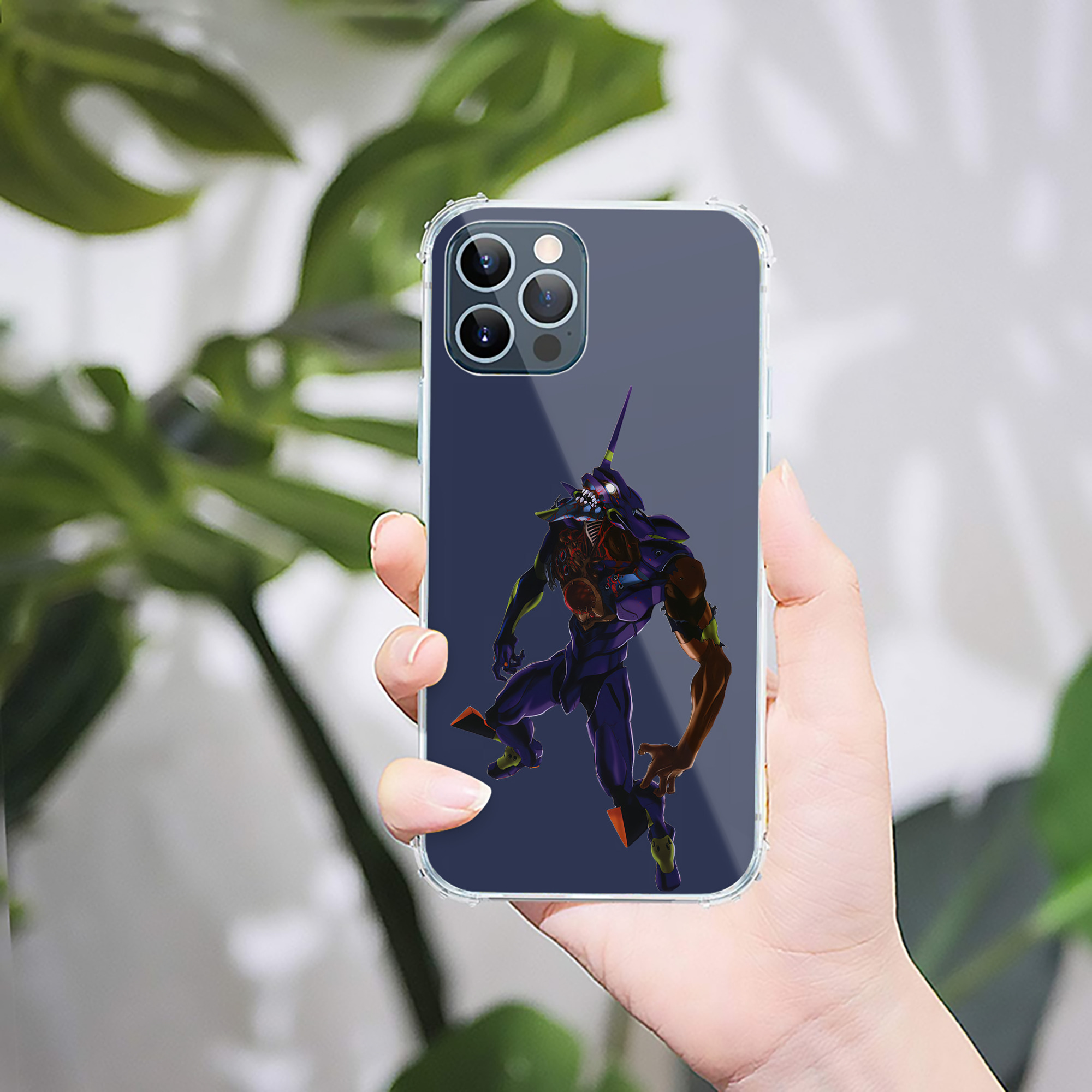 （画像用） EVA 新世紀エヴァンゲリオン 【iPhone 12シリーズ対応】透明スマホケース（クリアソフトケース）